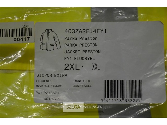 Fluo werkjas mt xxl - afbeelding 3 van  3