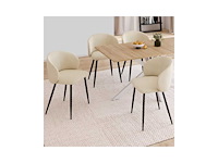 Fluwelen stoel en metalen poten (x8 mix) - afbeelding 2 van  9