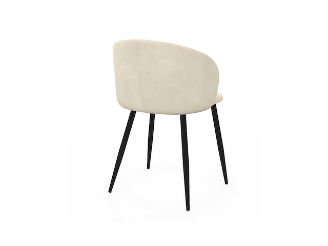 Fluwelen stoel en metalen poten (x8 mix) - afbeelding 7 van  9