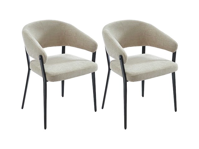 Fluwelen stoel en metalen poten (x8 mix) - afbeelding 9 van  9