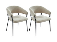 Fluwelen stoel en metalen poten (x8 mix) - afbeelding 9 van  9