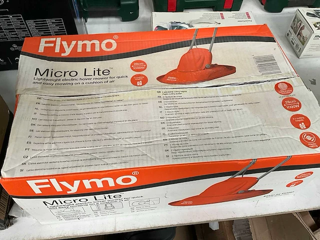 Flymo micro lite grasmaaier 28cm 1000w - afbeelding 1 van  5