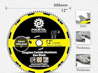 Focstol cirkelzaagblad - afbeelding 3 van  3