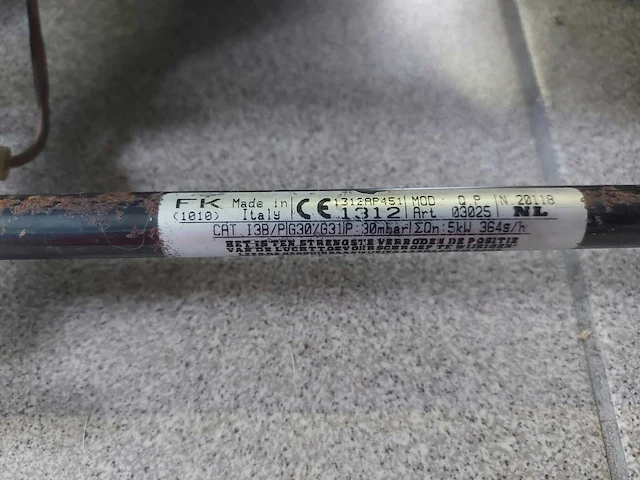 Foker 2 pits - qp2 - gas vuurtje - afbeelding 2 van  2