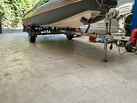 Foldable rib frib360 rubberboot met evinrude 35 pk, minn kota elektromotor en trailer - afbeelding 3 van  6