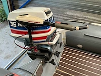 Foldable rib frib360 rubberboot met evinrude 35 pk, minn kota elektromotor en trailer - afbeelding 2 van  20