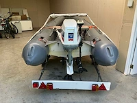 Foldable rib frib360 rubberboot met evinrude 35 pk, minn kota elektromotor en trailer - afbeelding 15 van  20