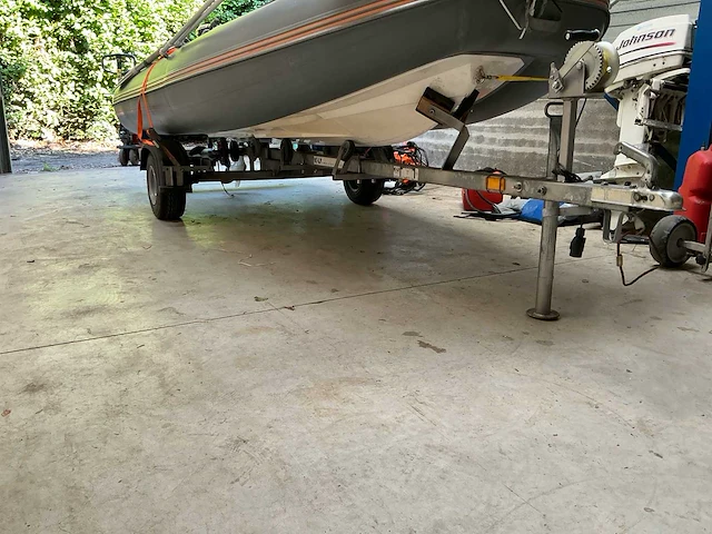 Foldable rib frib360 rubberboot met evinrude 35 pk, minn kota elektromotor en trailer - afbeelding 14 van  20
