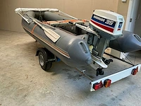 Foldable rib frib360 rubberboot met evinrude 35 pk, minn kota elektromotor en trailer - afbeelding 3 van  20