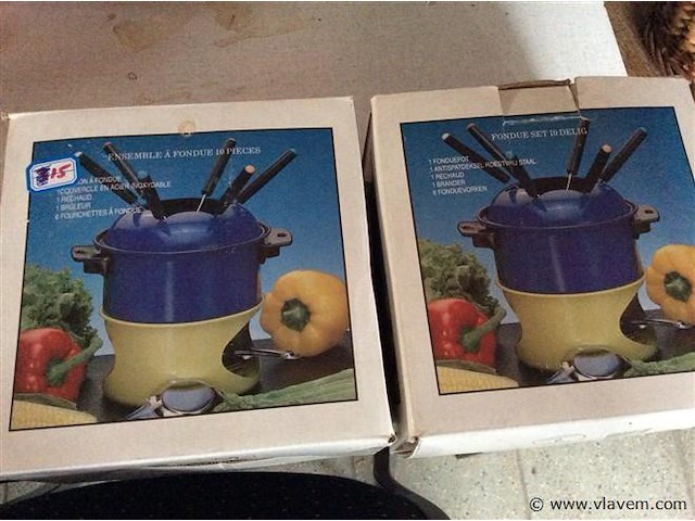Fondue set 2stuks - afbeelding 1 van  2