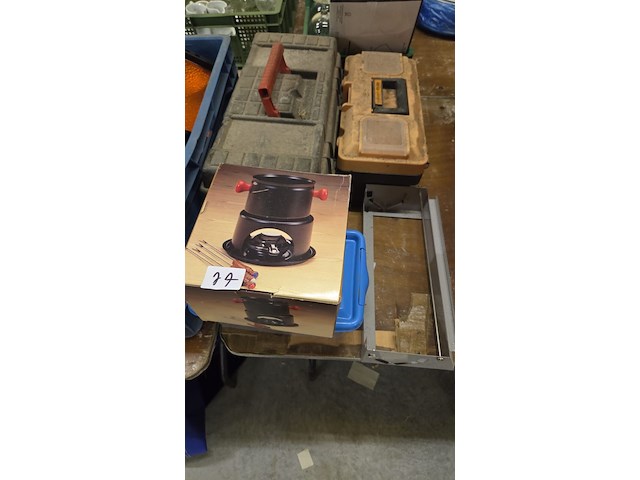 Fondue set en diverse koffers - afbeelding 1 van  1