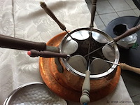 Fondue set (koper) - afbeelding 2 van  2