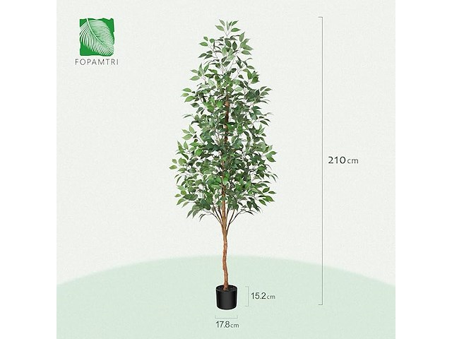 Fopamtri kunstplant groot 180cm - afbeelding 4 van  6