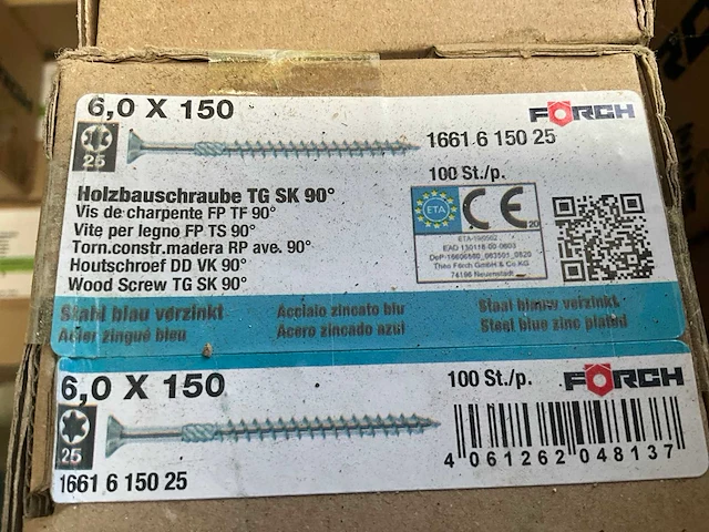 Forch dd vk 90 houtschroeven (1400x) - afbeelding 1 van  5