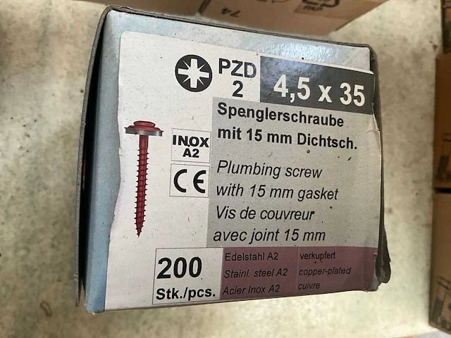 Forch partij diverse nokschroeven op kleur(2200x) - afbeelding 8 van  9