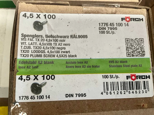 Forch tx20 nokschroeven (1500x) - afbeelding 1 van  8