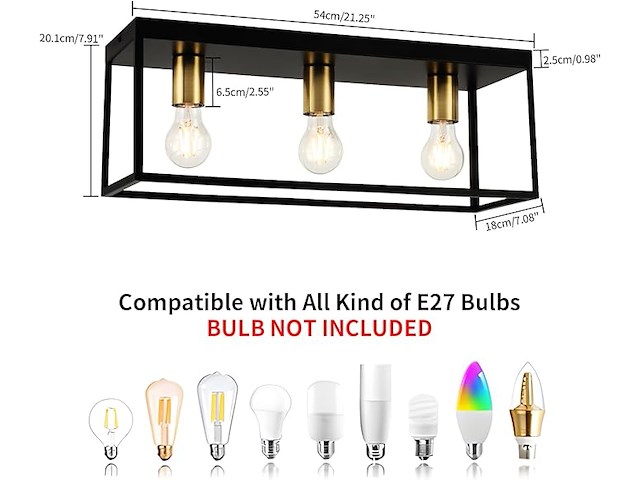 Forcoso plafondlamp - afbeelding 3 van  4