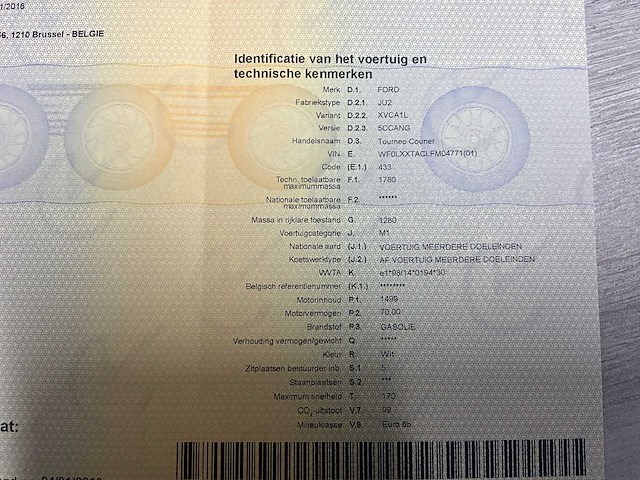 Ford - 2016 - tourneo courier - personenauto - afbeelding 42 van  50