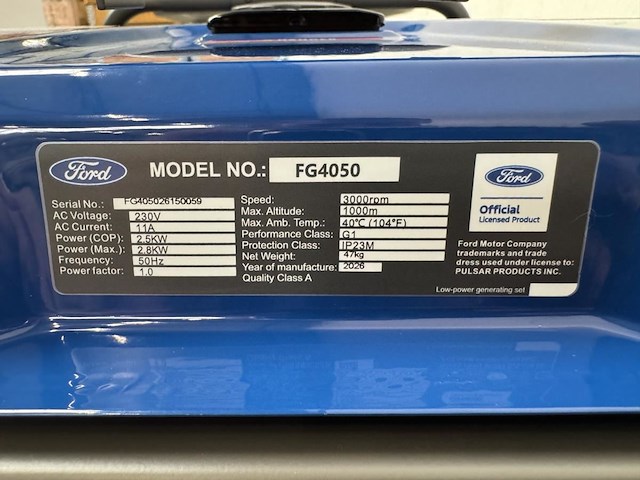 Ford - 2026 - fg4050 - stroomgenerator - afbeelding 8 van  20