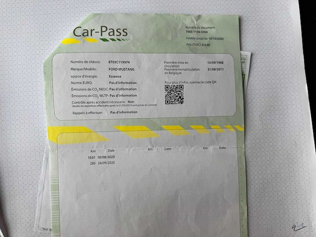 Ford - mustang - car - 1968 - afbeelding 7 van  16