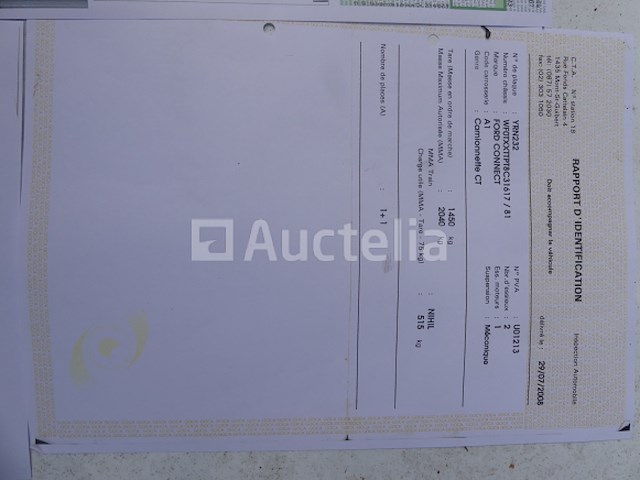 Ford connect utility truck (2008-182,071 km) (ref:010607-001) - afbeelding 8 van  18