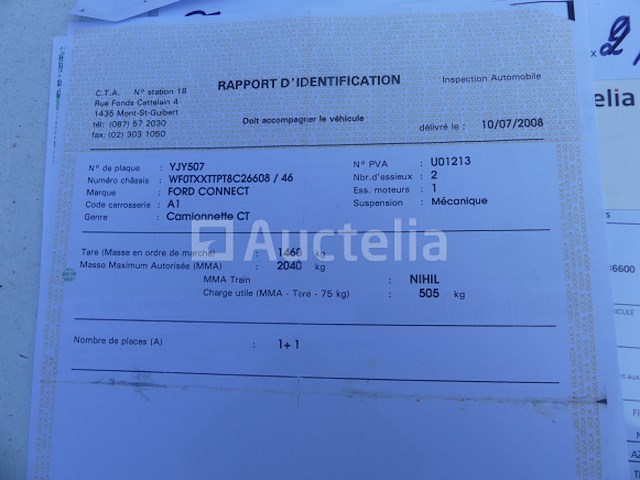 Ford connect utility truck (2008-199,624 km) (ref:010607-008) - afbeelding 5 van  23