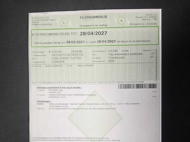 Ford custom 7+1 transit bedrijfswagen - afbeelding 11 van  11