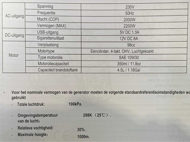 Ford fg2950is inverter stroomgenerator - afbeelding 7 van  19