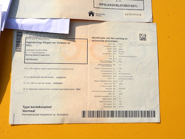 Ford focus - wfolxxgcbldc58274 - 2013 - afbeelding 8 van  18
