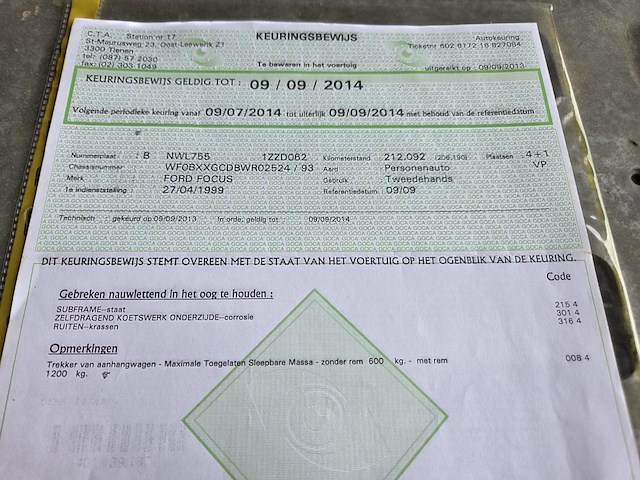 Ford focus , 1999 - afbeelding 17 van  28