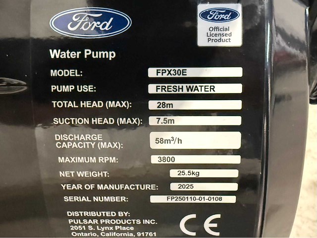 Ford fpx30e benzine waterpomp - afbeelding 10 van  21