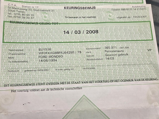 Ford mondeo, 1994 - afbeelding 13 van  14