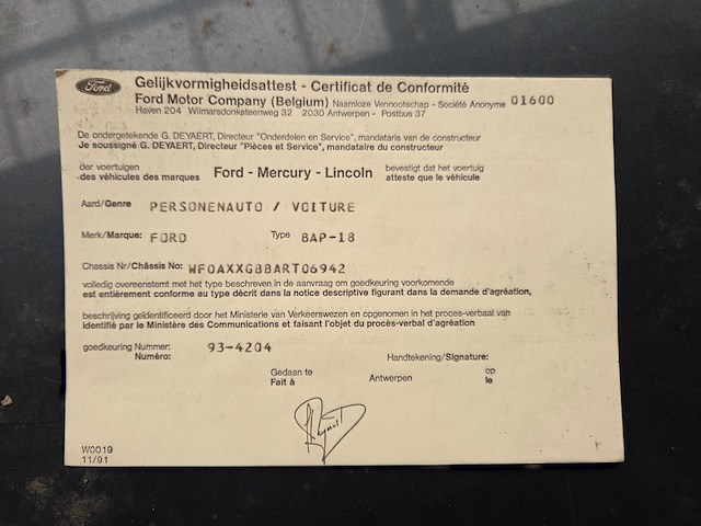 Ford mondeo, 1994 - afbeelding 13 van  17