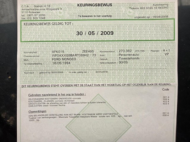 Ford mondeo, 1994 - afbeelding 14 van  17