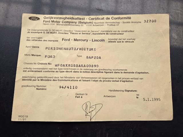 Ford mondeo, 1995 - afbeelding 12 van  14