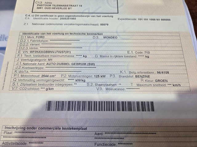 Ford mondeo, 1997 - afbeelding 6 van  21