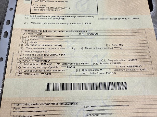 Ford mondeo, 2002 - afbeelding 16 van  29