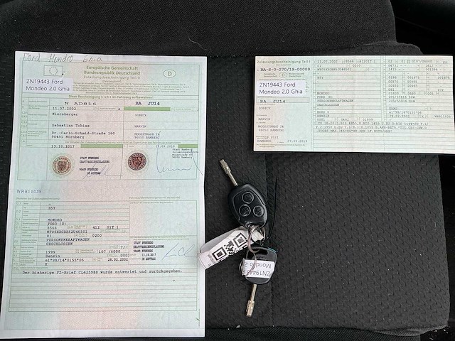 Ford mondeo b5y ghia personenauto - afbeelding 27 van  44