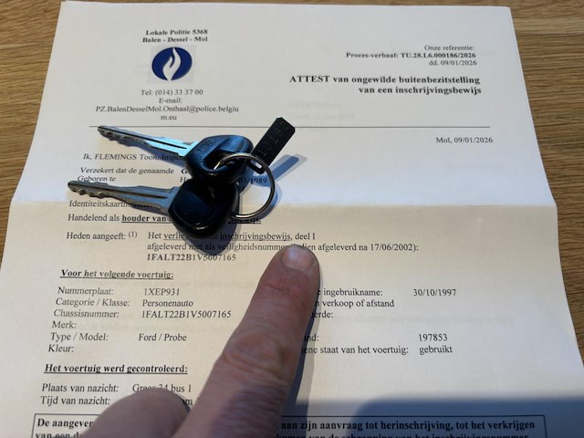 Ford probe, 1997 - afbeelding 33 van  49