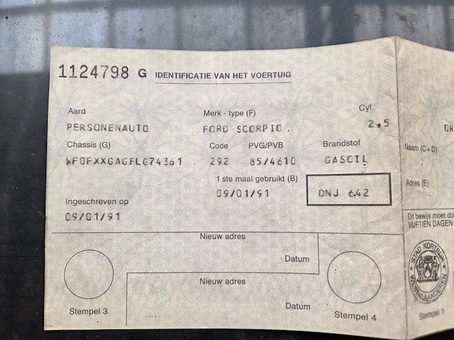 Ford scorpio, 1991 - afbeelding 10 van  14