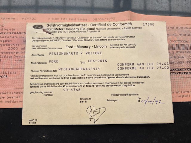 Ford scorpio, 1992 - afbeelding 13 van  15