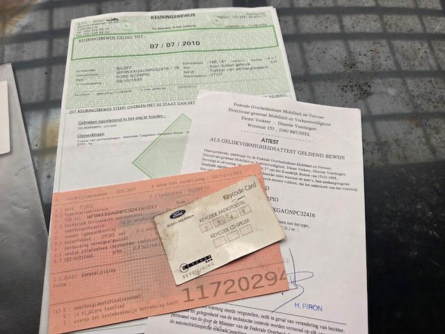 Ford scorpio, 1993 - afbeelding 12 van  16