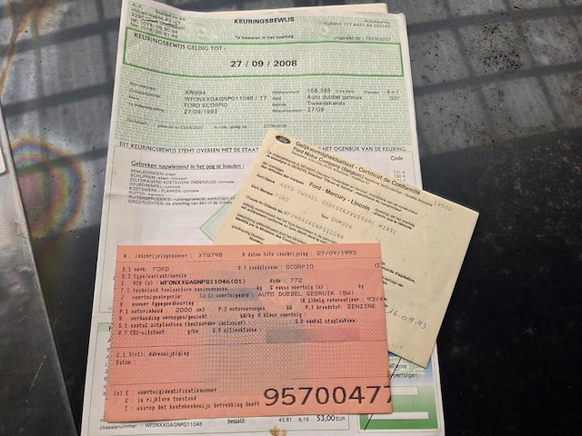 Ford scorpio, 1993 - afbeelding 11 van  16