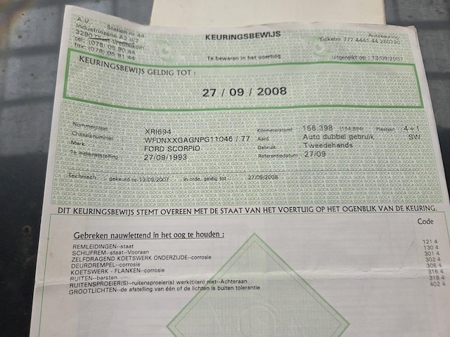 Ford scorpio, 1993 - afbeelding 14 van  16