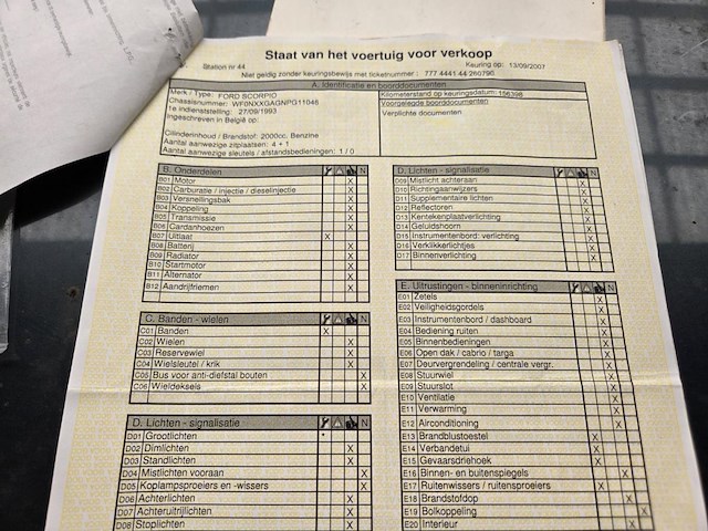 Ford scorpio, 1993 - afbeelding 15 van  16