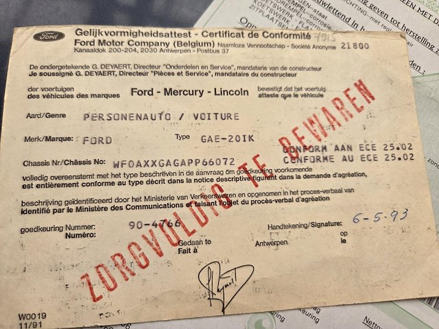 Ford scorpio, 1993 - afbeelding 14 van  15