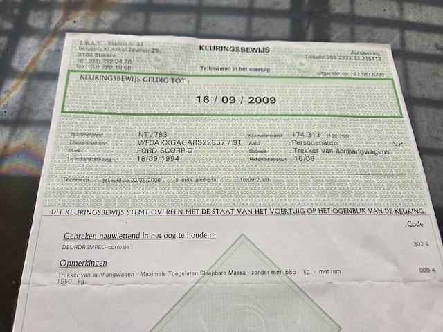 Ford scorpio, 1994 - afbeelding 13 van  15