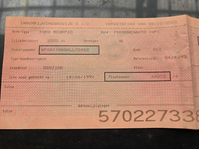 Ford scorpio, 2003 - afbeelding 12 van  14