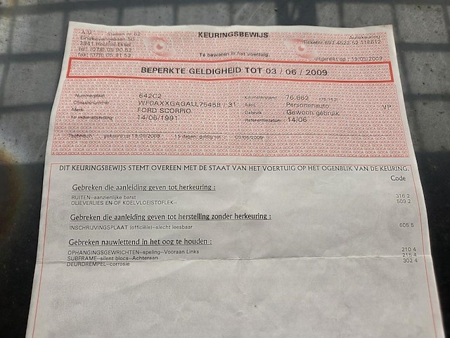 Ford scorpio, 2003 - afbeelding 14 van  14