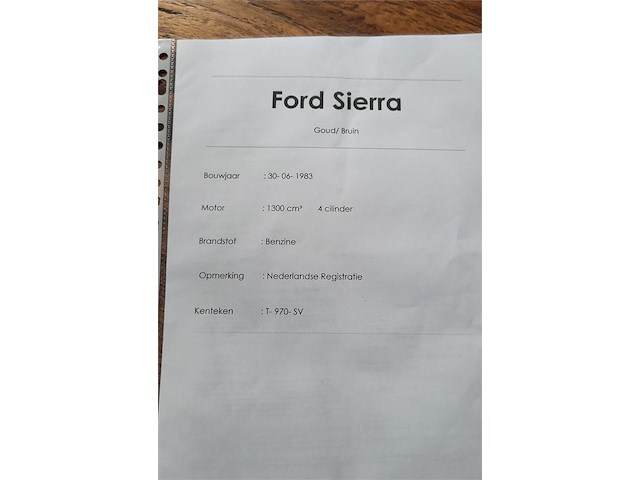 Ford sierra 1,3 - afbeelding 40 van  48